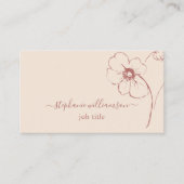 フローラモダン植物線芸術 名刺 (正面)