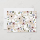 フローラモダン植物食RSVPカード 出欠カード (裏面)