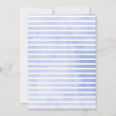 フローラモダン水彩ブライダルシャワー招待 招待状 (裏面)