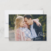 フローラモダン水彩結婚式の日付を保存 セーブザデート (正面)