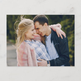 フローラモダン水彩結婚式の日付を保存 案内ポストカード