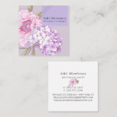 フローラモダン牡丹の花 スクエア名刺 (正面/裏面)