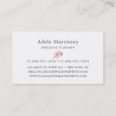 フローラモダン牡丹の花 名刺 (裏面)