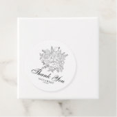 フローラモダン白黒ありがとう フェイバータグ (インサイチュ)