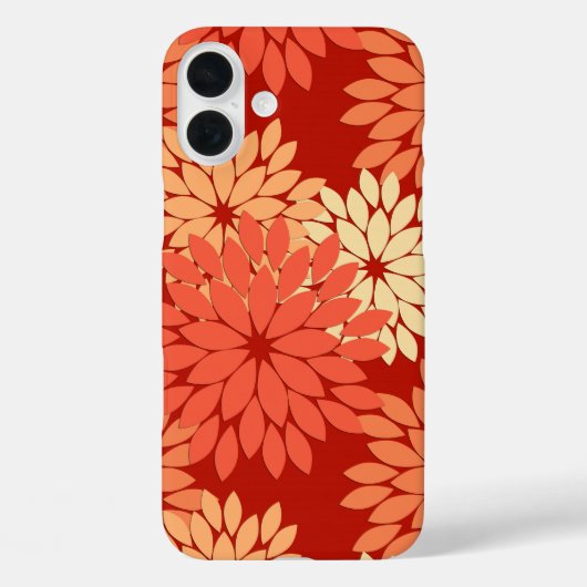 フローラモダン着物プリントまんだらみかん Case-Mate iPhoneケース (裏面)