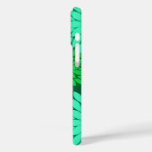 フローラモダン着物用プリント、エメラルド、ジェードグリーン Case-Mate iPhoneケース (裏面 / 左)