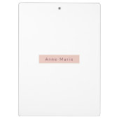 フローラモダン秋ガーリーエレガントスタイリッシュ クリップボード (裏面)