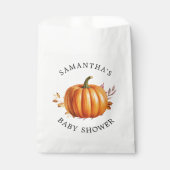 フローラモダン秋ベビーシャワー フェイバーバッグ (正面)