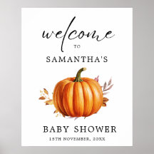 フローラモダン秋ベビーシャワー