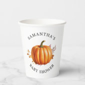 フローラモダン秋ベビーシャワー 紙コップ (正面)