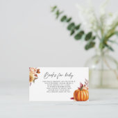 フローラモダン秋ベビー用ベビーシャワーブック エンクロージャーカード (スタンド正面)