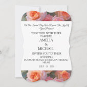 フローラモダン結婚式招待状 招待状 (正面)