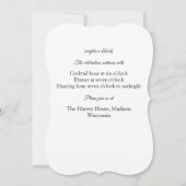 フローラモダン結婚式招待状 招待状 (裏面)