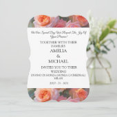 フローラモダン結婚式招待状 招待状 (スタンド正面)