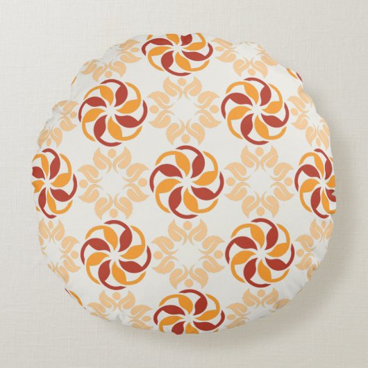 フローラモダン美しい円枕 ラウンドクッション (正面)