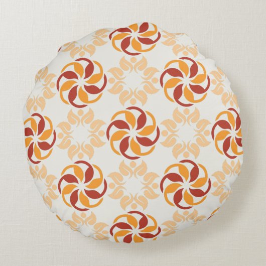 フローラモダン美しい円枕 ラウンドクッション (裏面)