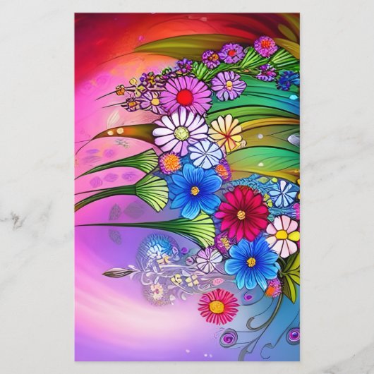 フローラモダン花柄デクページ工芸紙 (正面)