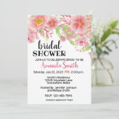 フローラモダン花花花婚式シャワー招待状 招待状 (スタンド正面)