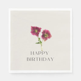 フローラモダン花 スタンダードランチョンナプキン