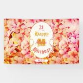 フローラモダン21番目のハッピーバースデーパーティー 横断幕 (横)