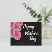 フローラモダン・ピンク・ハッピー・マザーズ・デイ  ポストカード (スタンド正面)
