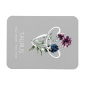 フローラモダン〔占星術の〕十二宮図スターサインタウラス マグネット (横)