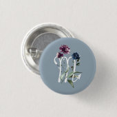 フローラモダン〔占星術の〕十二宮図スターサイン蠍座 缶バッジ (正面&裏面)