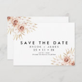 フローラモダンOrchards Wedding日付カードを保存 招待状 (正面/裏面)