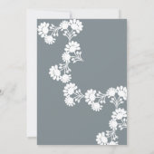 フローラモチーフお祝いのライフフォト招待状 招待状 (裏面)