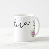 フローラモチーフ コーヒーマグカップ (正面右)