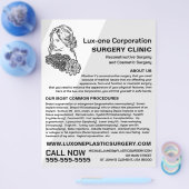 フローラモデル、整形外科医、整形外科 チラシ (シングル)