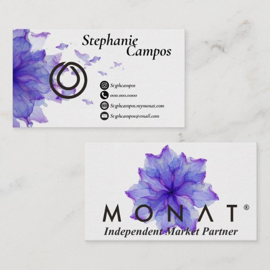 フローラモナト名刺 名刺 (正面/裏面)