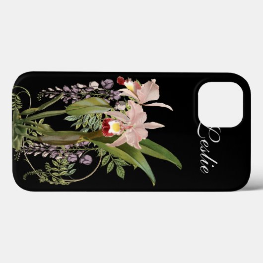 フローラモノグファンシーラム Case-Mate iPhoneケース (裏面 (横))