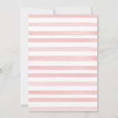 フローラモノグラムのクレストイッツアガールベビーの散水 招待状 (裏面)