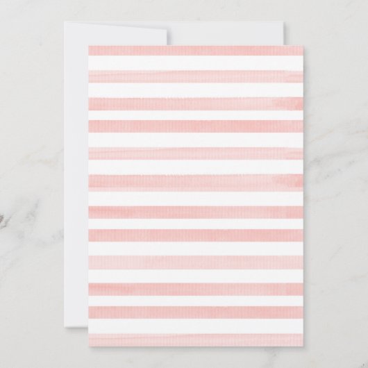 フローラモノグラムのクレストイッツアガールベビーの散水 招待状 (裏面)