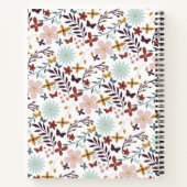 フローラモノグラムのノート ノートブック (裏面)