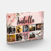 フローラモノグラムのフォト母コラージュ フォトブロック (左)