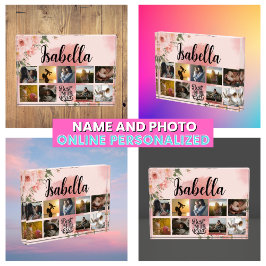 フローラモノグラムのフォト母コラージュ フォトブロック