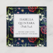 フローラモノグラムの誕生コーチドゥラ スクエア名刺 (正面)