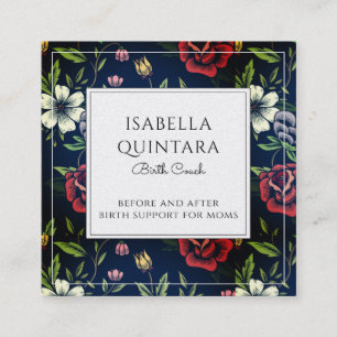 フローラモノグラムの誕生コーチドゥラ スクエア名刺