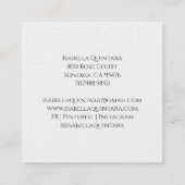 フローラモノグラムの誕生コーチドゥラ スクエア名刺 (裏面)