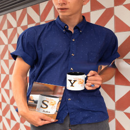 フローラモノグラムエレガントマグ – 文字Y書き込み名 マグカップ