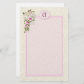 フローラモノグラムカスタマイズ- 便箋 (正面/裏面)