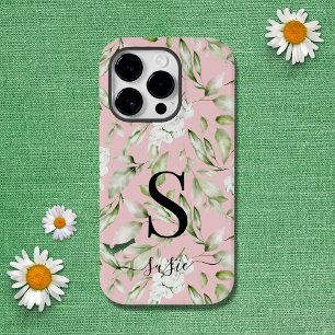 フローラモノグラムスクリプト名の保護 Case-Mate iPhone 14 PROケース