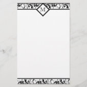 フローラモノグラムダマスク文房具 便箋 (正面)