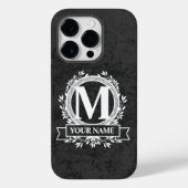 フローラモノグラムデザインケースメイトiPhoneケース Case-Mate iPhoneケース (裏面)