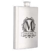 フローラモノグラムデザイン フラスク (右)