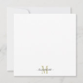 フローラモノグラムノートカード ノートカード (裏面)