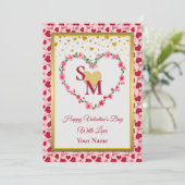 フローラモノグラムバレンタインデー(金ゴールドハート) (スタンド正面)