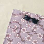 フローラモノグラムビーチタオルパーソナライズされた- Summer ビーチタオル (インサイチュ)